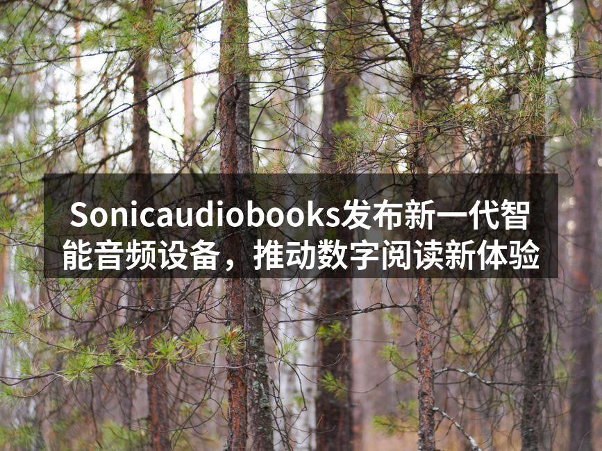 Sonicaudiobooks新款智能音频设备,即将上市。